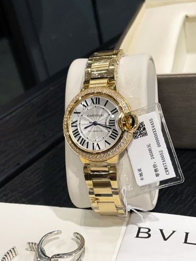 Cartier Mechanical Movement Stainless Steel 33mm Sapphire Glass White Watch wholesale cartier glasses